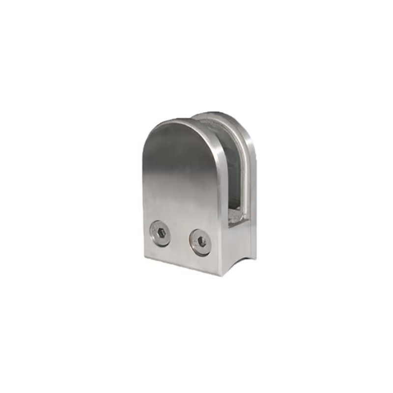PINZA MACIZA REDONDA BASE CURVA 38.0026 ISA E1160042 INOX SATINADO AISI 304 50x40MM IN