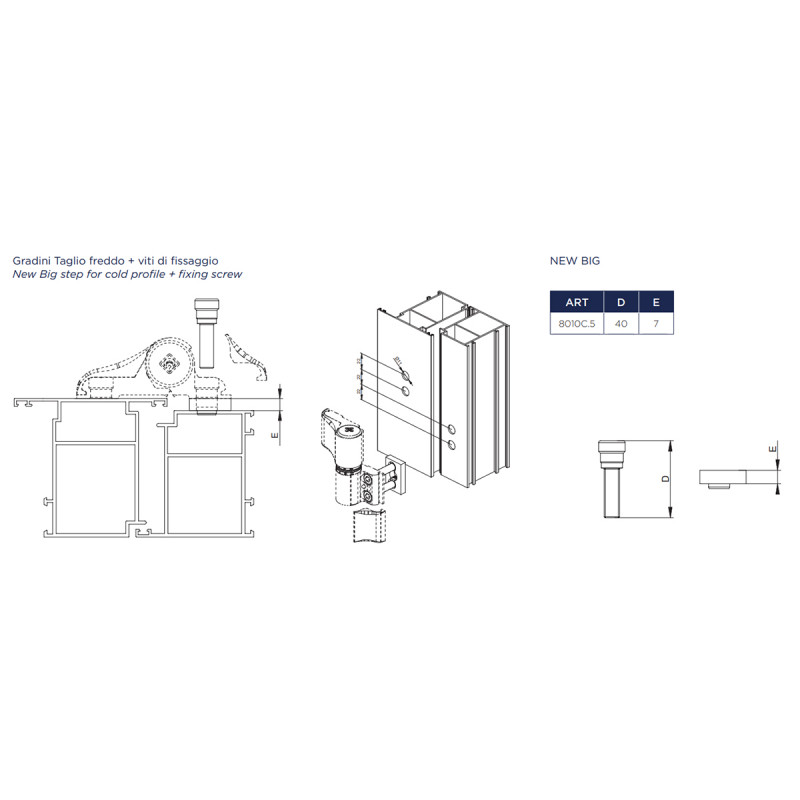 SUPLEMENTO 8010C.5 BINOX 7MM MS, detalle 2
