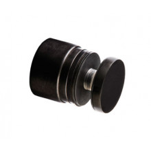 BOTON REGULABLE D50x40 50MM A350 NEGRO AISI 316 VIDRIO 8 21 52MM HE