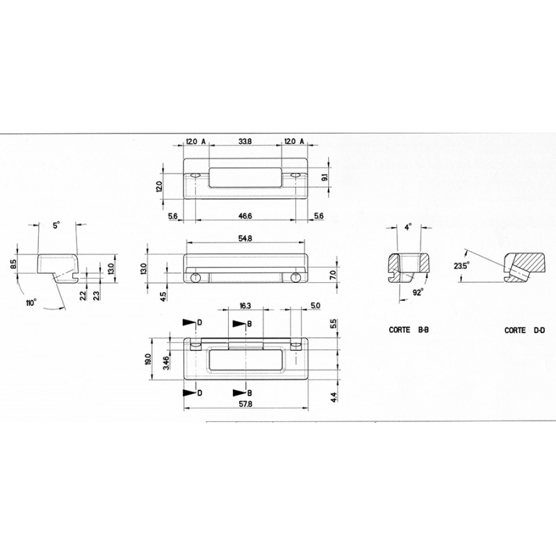 CERRADERO DOBLE CE 505 DUPLA NYLON MR - detalle 2