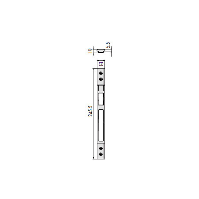 CERRADERO CENTRAL REGULABLE CE 06463.72.0 CS - detalle 2