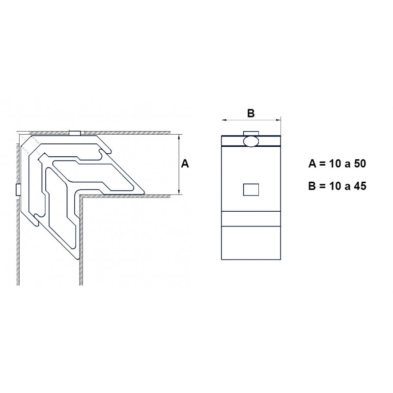 ESCUADRA 6 6 1512 C TETON REDONDO 6MM VENTANA IT 65 PEQ HE - detalle 2