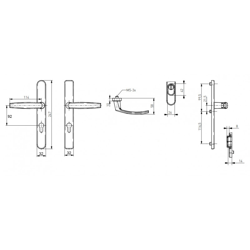 MANILLA MANILLA RECUPERABLE CON ESCUDO 32 92 VICTORY 181.SATIN.32.92 INOX MD - detalle 2