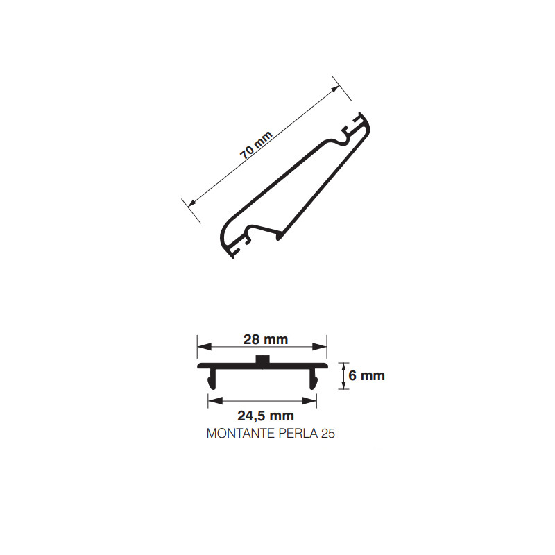 MEC. MRD 8 LAMAS P 25 NEGRO IZQUIERDA C PALANCA - detalle 2