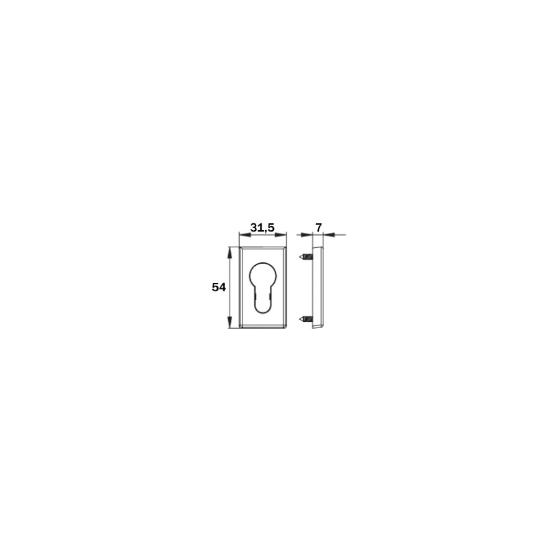 EMBELLECEDOR CILINDRO KARMA 2129.4 LACADO INOX MS - detalle 2