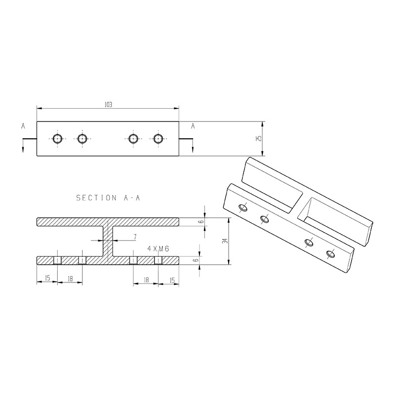 ESTABILIZADOR VIDRIO ANGULO 180 SH 8082 16 20 SSS ISE0094AM INOX SATINADO AISI 316 VIDRIO 16 20MM FO - detalle 2