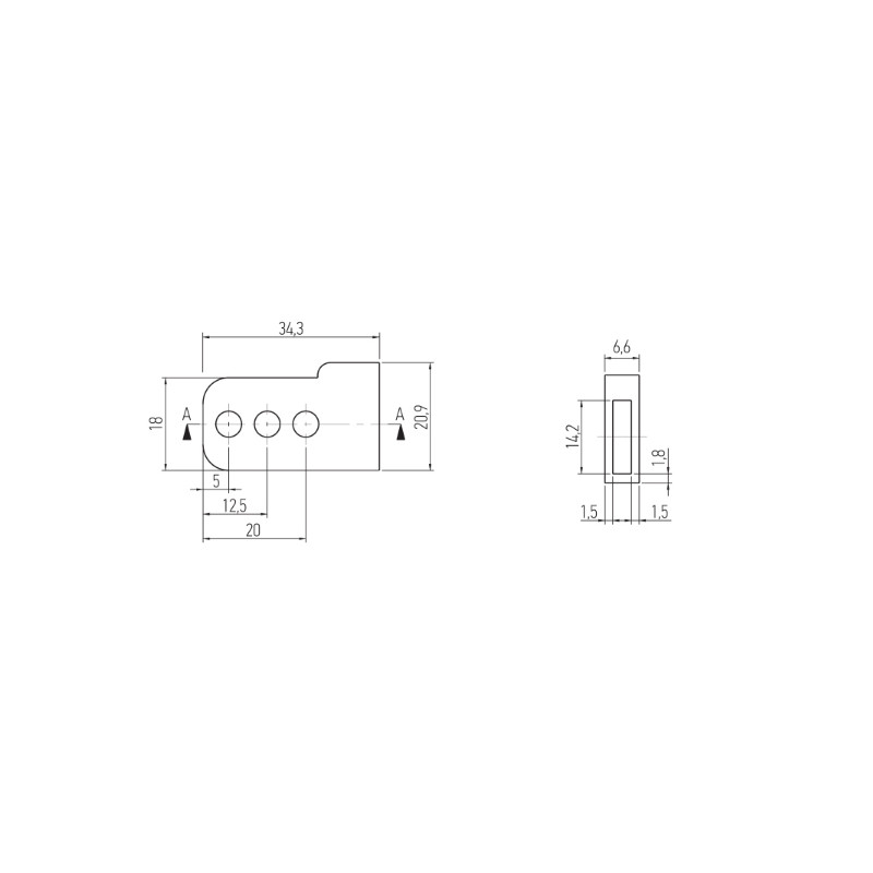 KIT EXTENSOR P.16 619 MR 2 piezas de cada MR - detalle 2