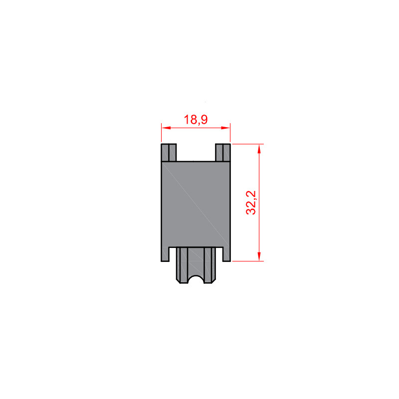 RUEDA S P 92 ZAMAK REGULABLE ROD.AGUJA HE - detalle 2