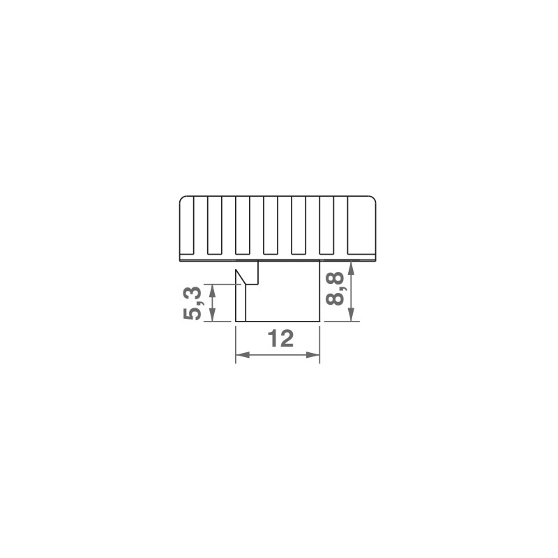 SOPORTE 1135 JPM BLANCO IZQUIERDA LAMA OVALINA M 7E 3000 uds MV - detalle 2