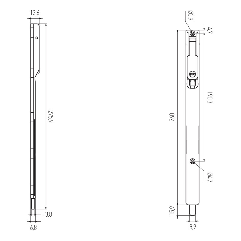 PASADOR 2 HOJA CE 3020 1 BLANCO GRANDE GN - detalle 2