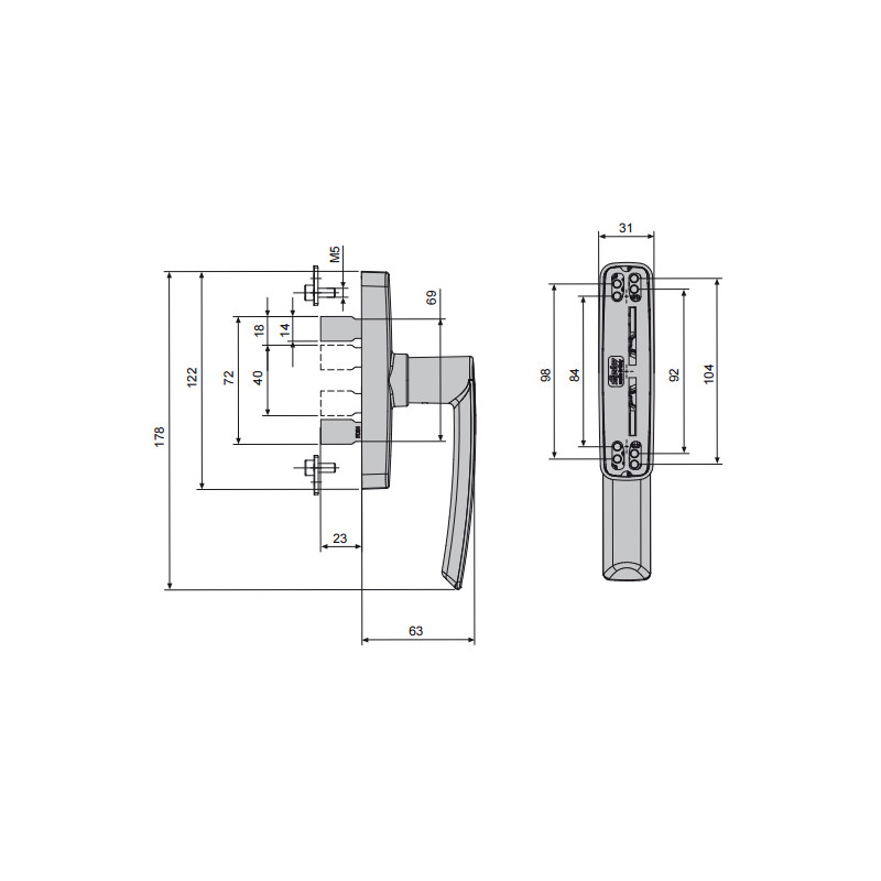 CREMONA AP. INT. GEA 540B G6 PLATA FP - detalle 2