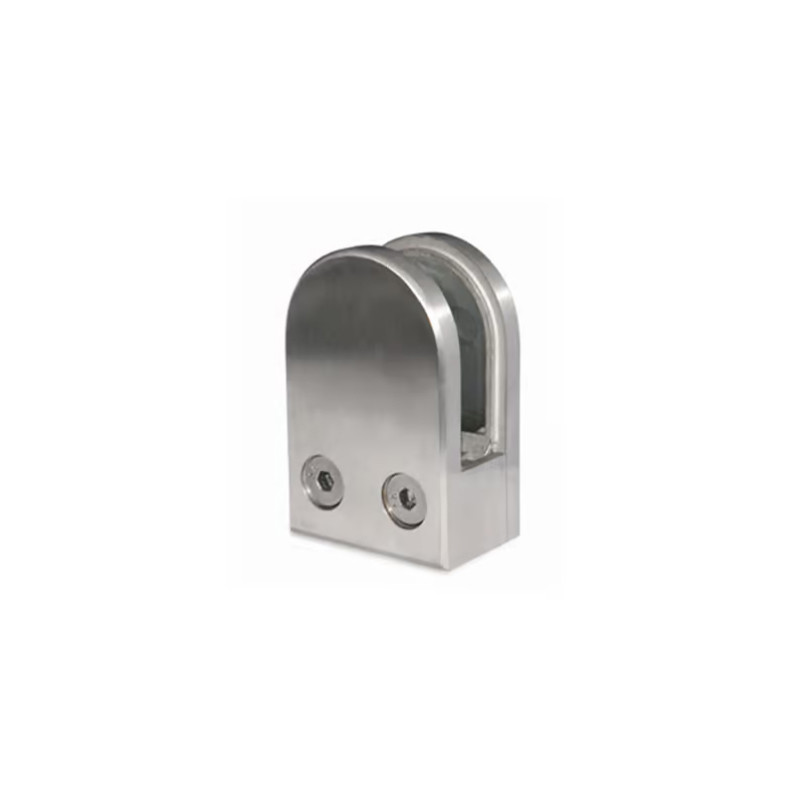 PINZA MACIZA REDONDA BASE PLANA 38.0024 ISA E1160000 INOX SATINADO AISI 304 50x40MM IN