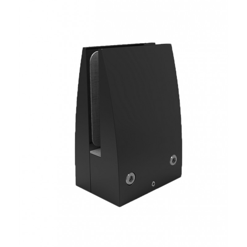 PINZA BARANDILLA RECTANGULAR MC 210 A NEGRA 1 jgo cuñas tornillos ALTURA 150MM VIDRIO 16 20MM MP