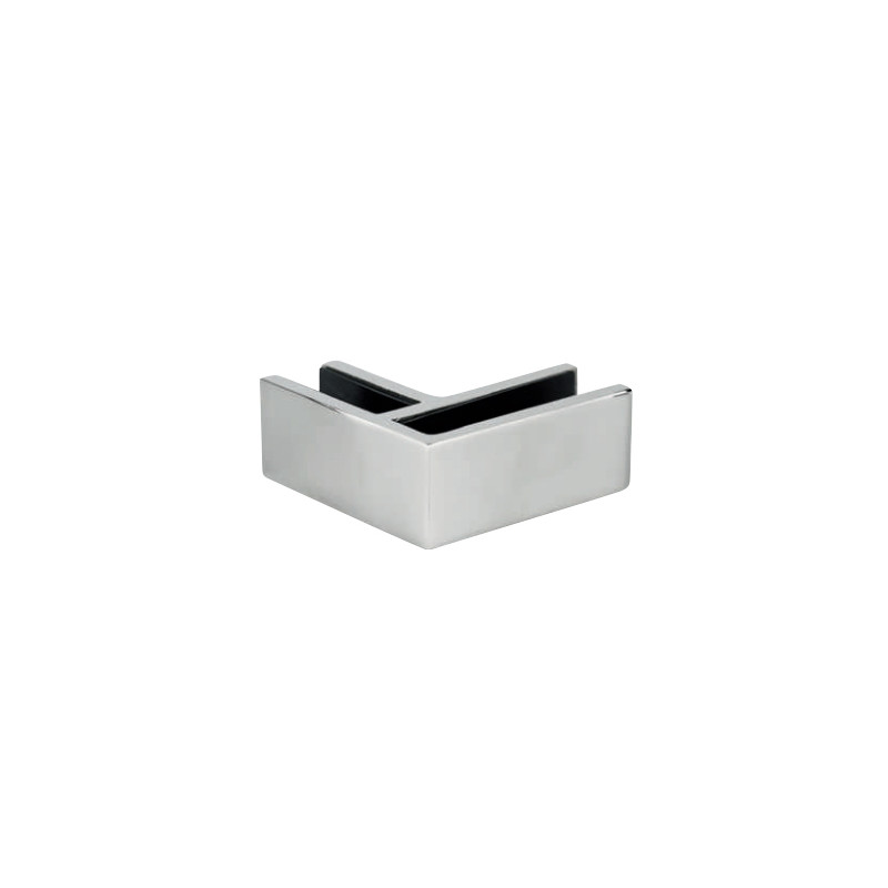 ESTABILIZADOR VIDRIO ANGULO 90 SH 8081 10 12 PSS ISE0091AB INOX BRILLO AISI 316 VIDRIO 10 12MM FO