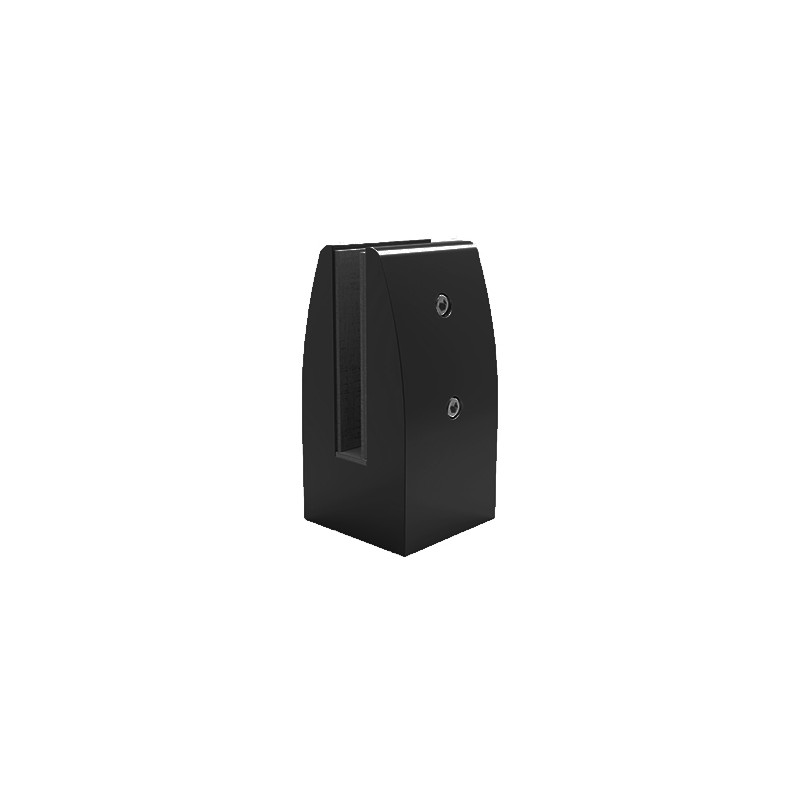 PINZA BARANDILLA RECTANGULAR MC 209 C NEGRA ALTURA 110MM VIDRIO 10 12MM MP