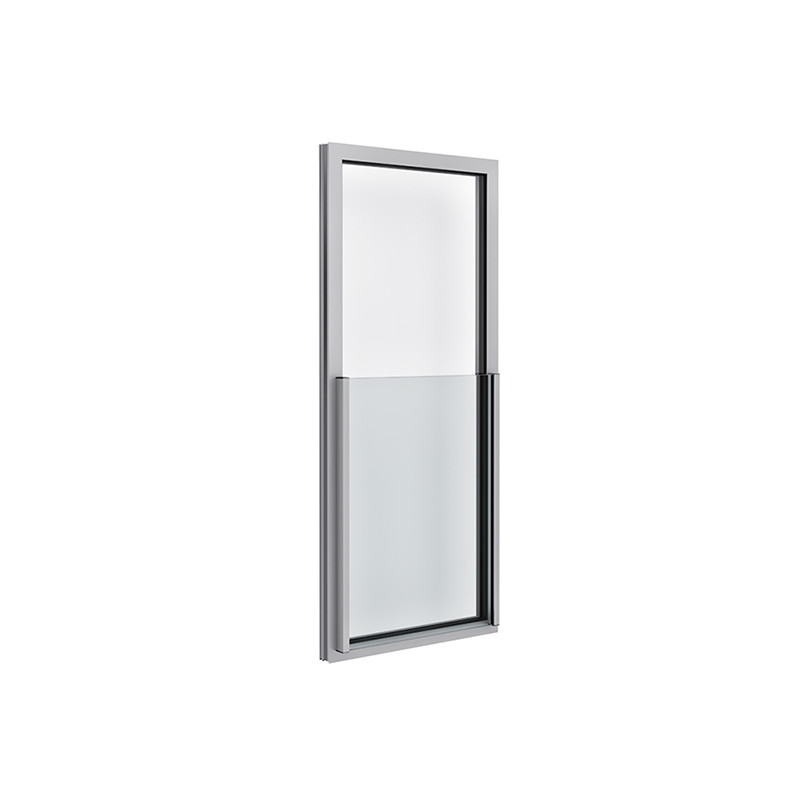 BALCON FRANCES A FRENTE PERFIL ANODIZADO PLATA VIDRIO 6 6 1100MM EX