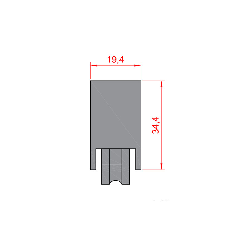 RUEDA S LG GIRALDA NYLON ROD. BOLAS FIJA HE