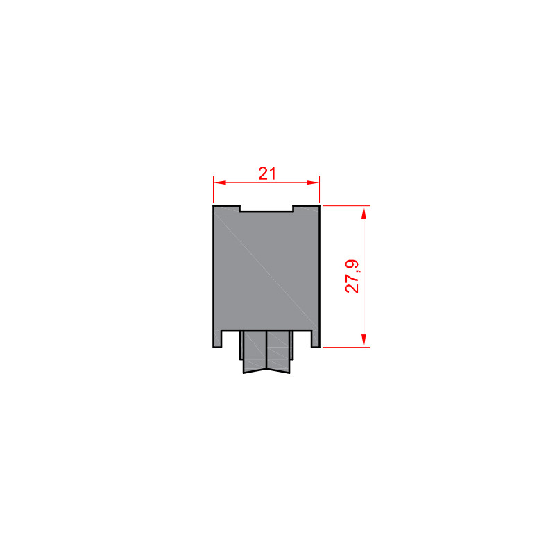 RUEDA S AL 14 7180 CW 70 TANDEM ZAMAK ROD. AGUJAS REGULABLE HE