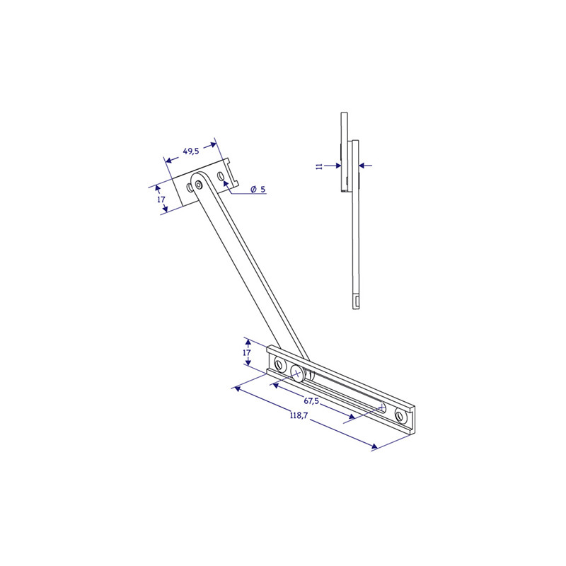 COMPAS RETENEDOR 40X20 503TC BLANCO TC - detalle 2