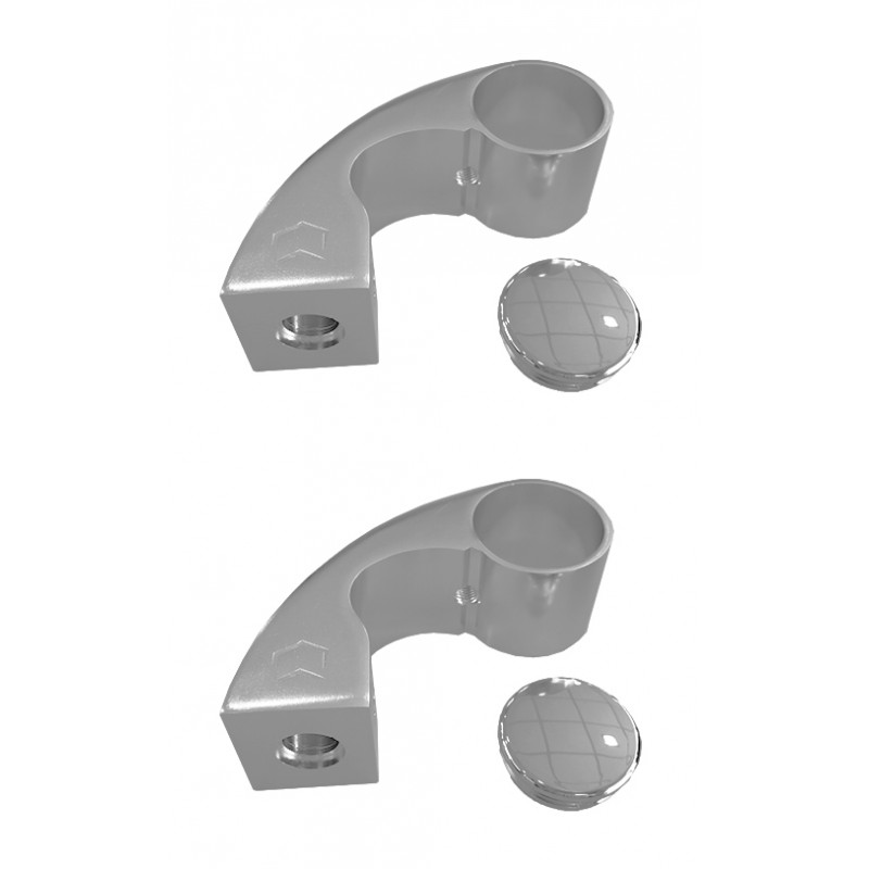 KIT PARA TIRADORES T40 ANODIZADO PLATA MATE KIT 42 1 JUEGO SIMPLE AN