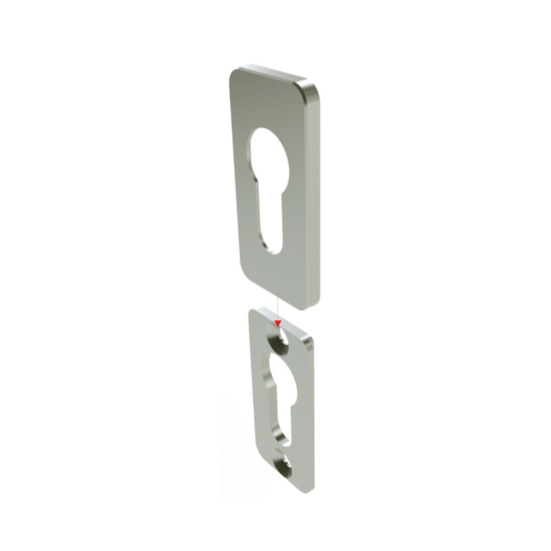 EMBELLECEDOR CILINDRO BLANDA D0070.PI ANODIZADO INOX DB