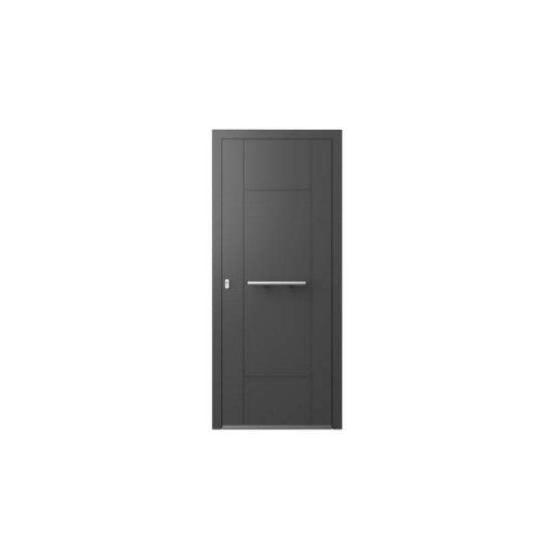PUERTA ECO DOOR MODELO 02 GRIS 7016 TEXTURADO DERECHA 950X2100 VV