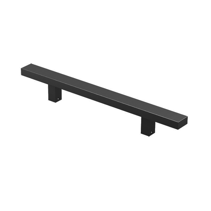 TIRADOR negro RECTANGULAR 90 SIMPLE 104PR12001400.90.9005 1200 1400MM MD