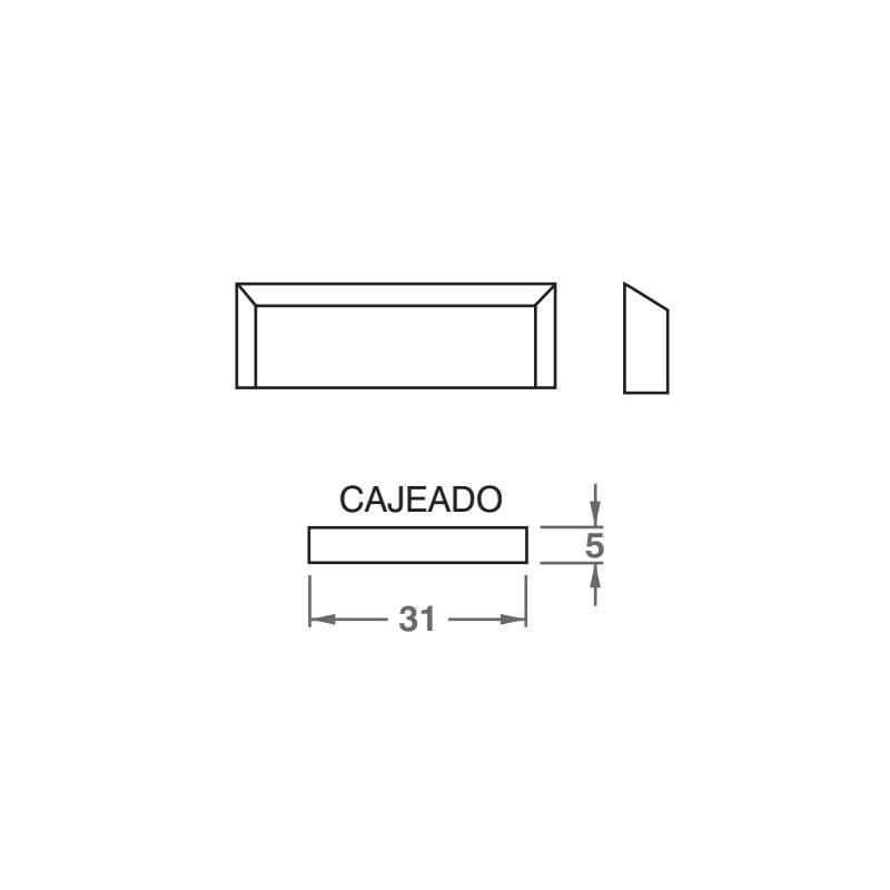 DEFLECTOR IB RECTANGULAR BLANCO TB - detalle 2