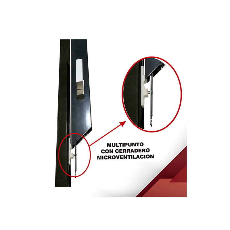 KIT MICRO VENTILACION CORREDERA MULTIPUNTO TR 600 E15 ZINCADA