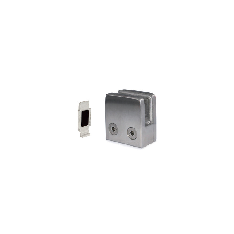 PINZA MACIZA CUADRADA BASE PLANA E111A00000 INOX SATINADO AISI 304 45x45MM IN