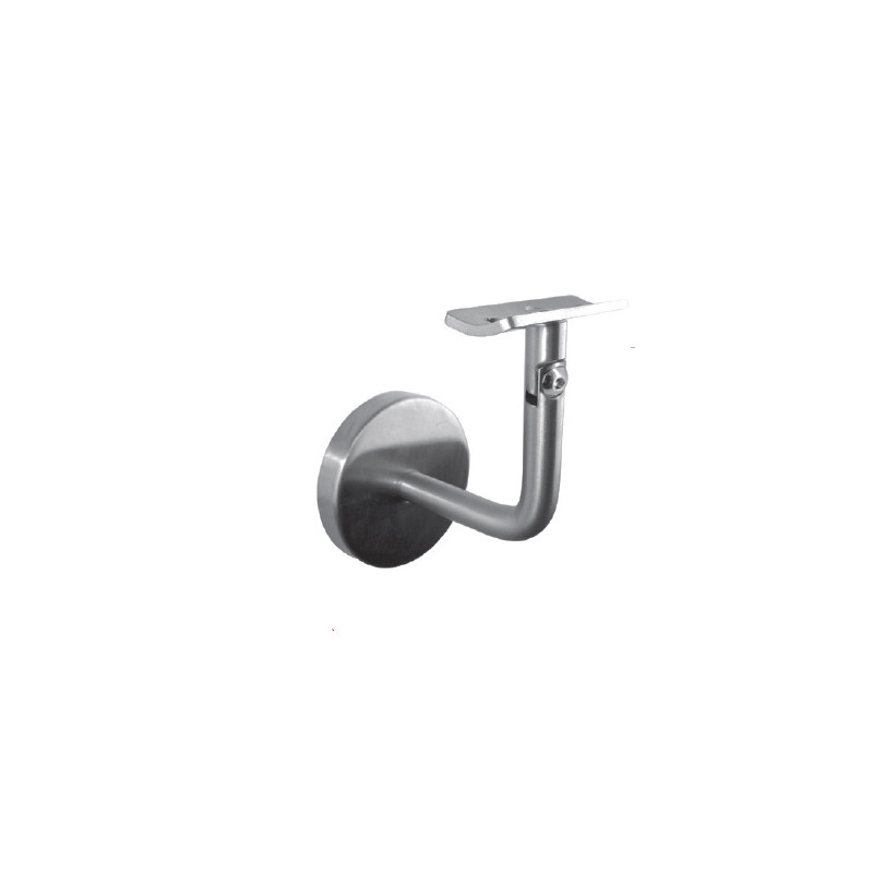 SOPORTE EMBELLECEDOR PASAMANOS ARTICULADO A PARED 38.2074 ISA E02283 INOX SATINADO AISI 304 TUBO 42 2MM IN