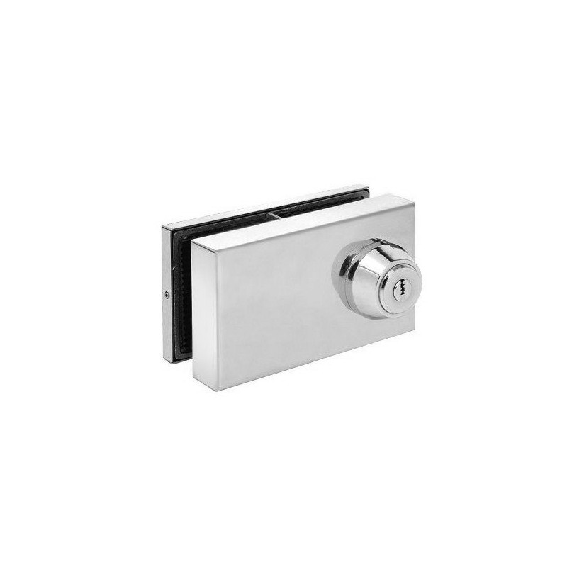 CERRAJA 08.1020 IBR GD02.0 CENTRAL DOBLE VIDRIO A VIDRIO INOX BRILLO GD