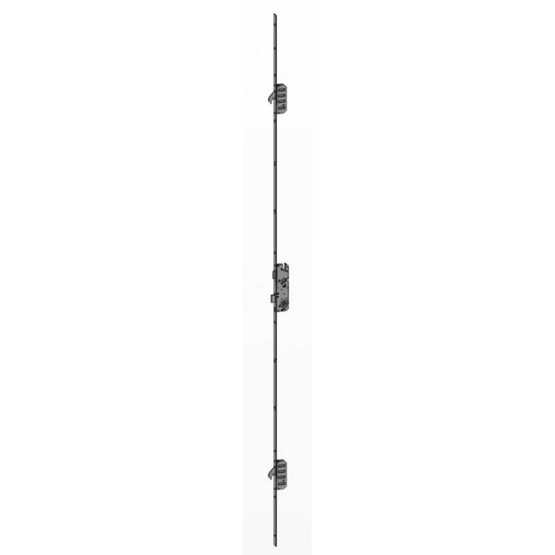 CERRADURA 3 PUNTOS FRENTE PLANO 24 PICAPORTE Y GANCHO M2 2309722 30 DERECHA 2100X24MM WK