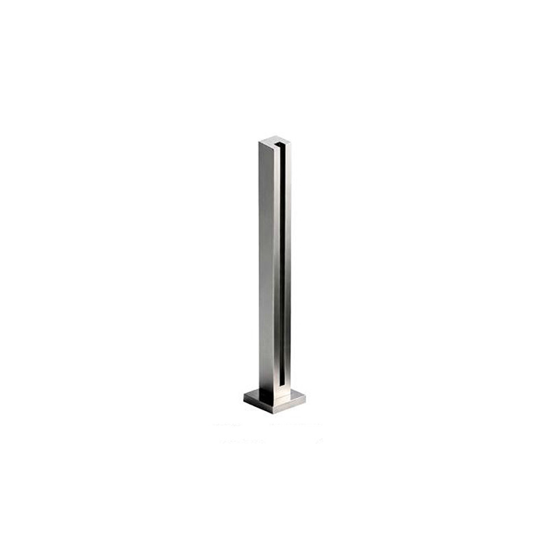 POSTE CUADRADO INICIO FINAL H801 PSS INOX BRILLO EMBELLECEDOR AISI 316 VIDRIO 8 12MM FO