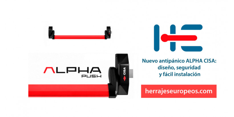 Nuevo antipánico ALPHA CISA: diseño, seguridad y fácil instalación