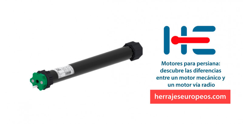 Motores para persiana: descubre las diferencias entre un motor mecánico y un motor vía radio