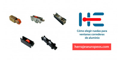 Cómo elegir ruedas para ventanas correderas de aluminio