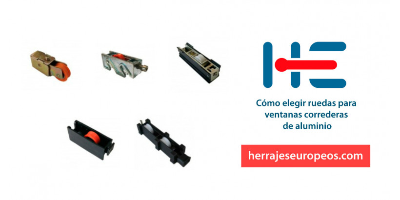 Cómo elegir ruedas para ventanas correderas de aluminio