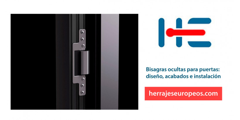 Bisagras ocultas para puertas: diseño, acabados e instalación
