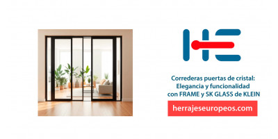 Correderas puertas de cristal: Elegancia y funcionalidad con FRAME y SK GLASS de KLEIN