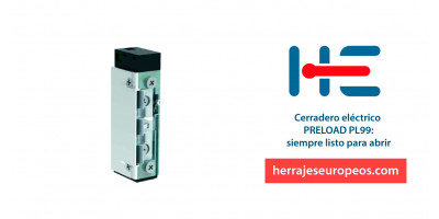 Cerradero eléctrico PRELOAD PL99: siempre listo para abrir